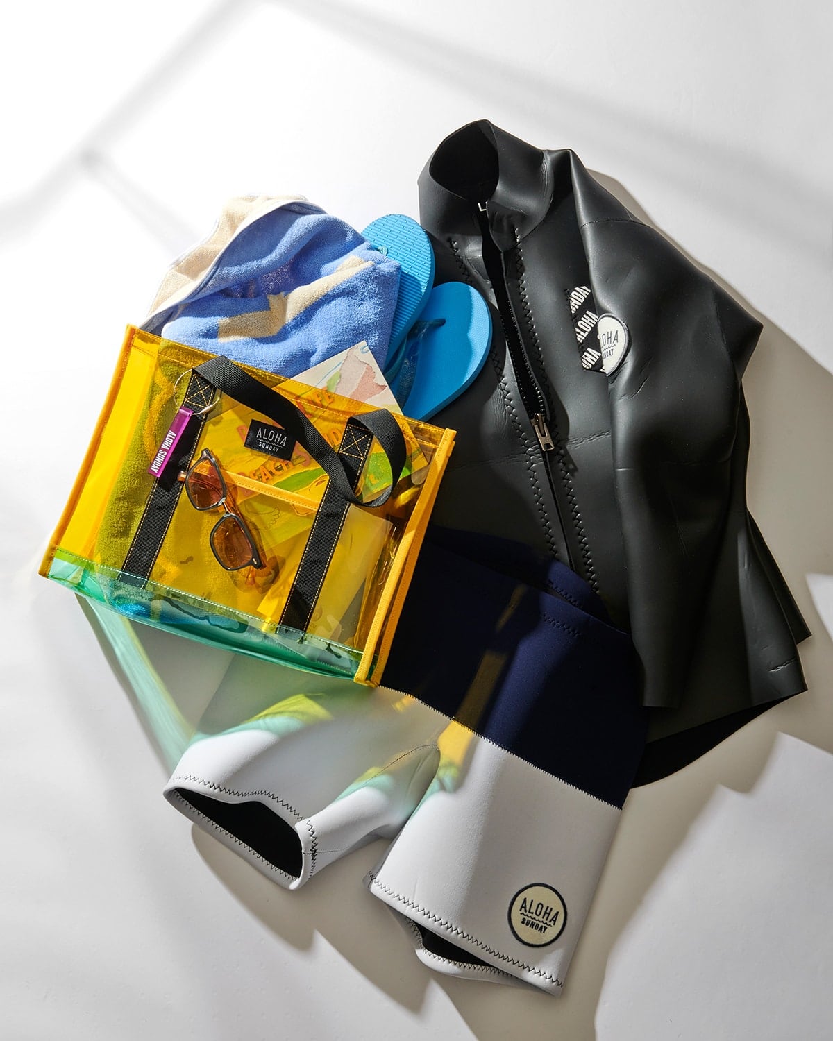 AS WAVES CLEAR COLOR TOTE BAG