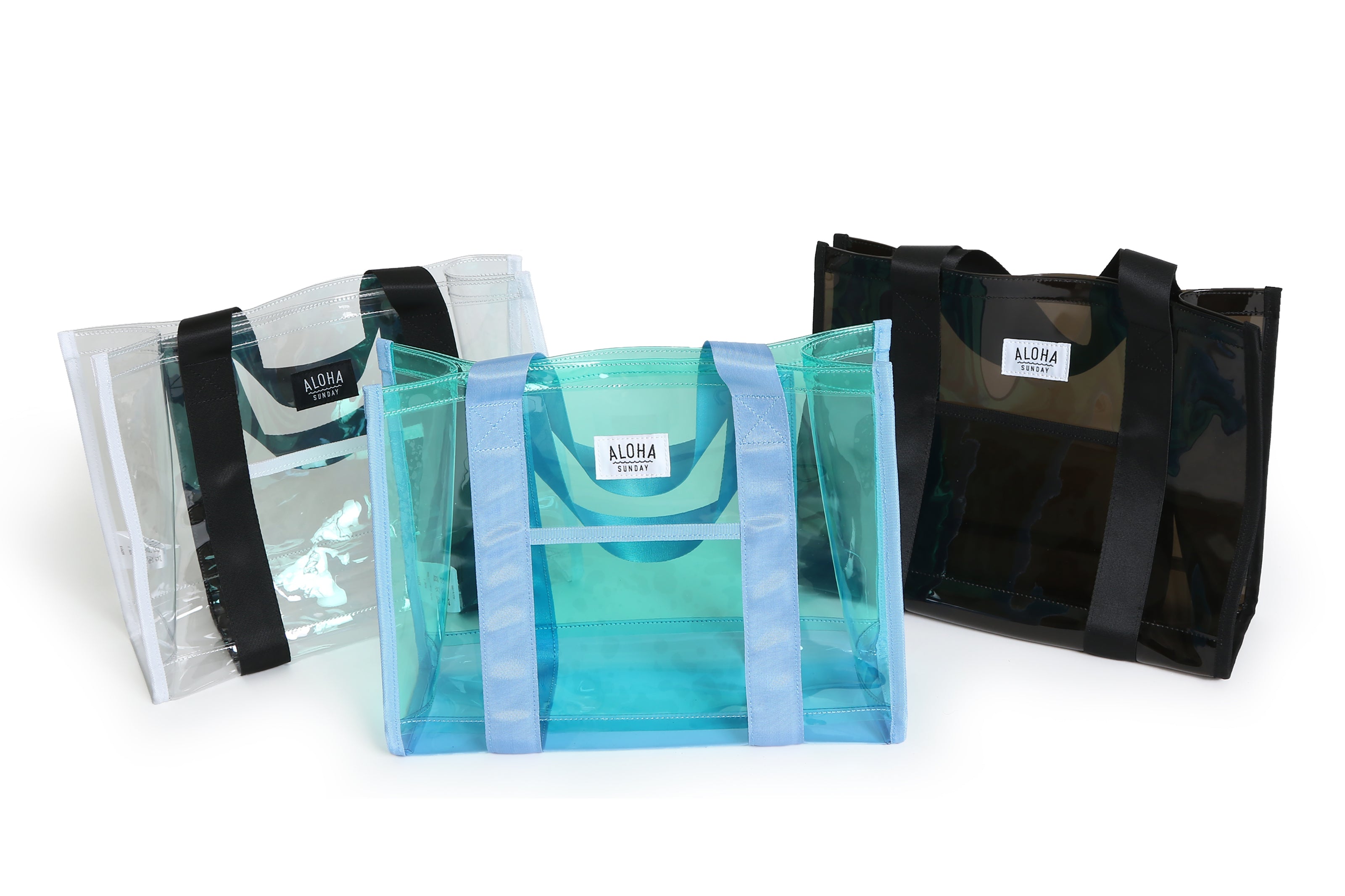 AS WAVES CLEAR COLOR TOTE BAG