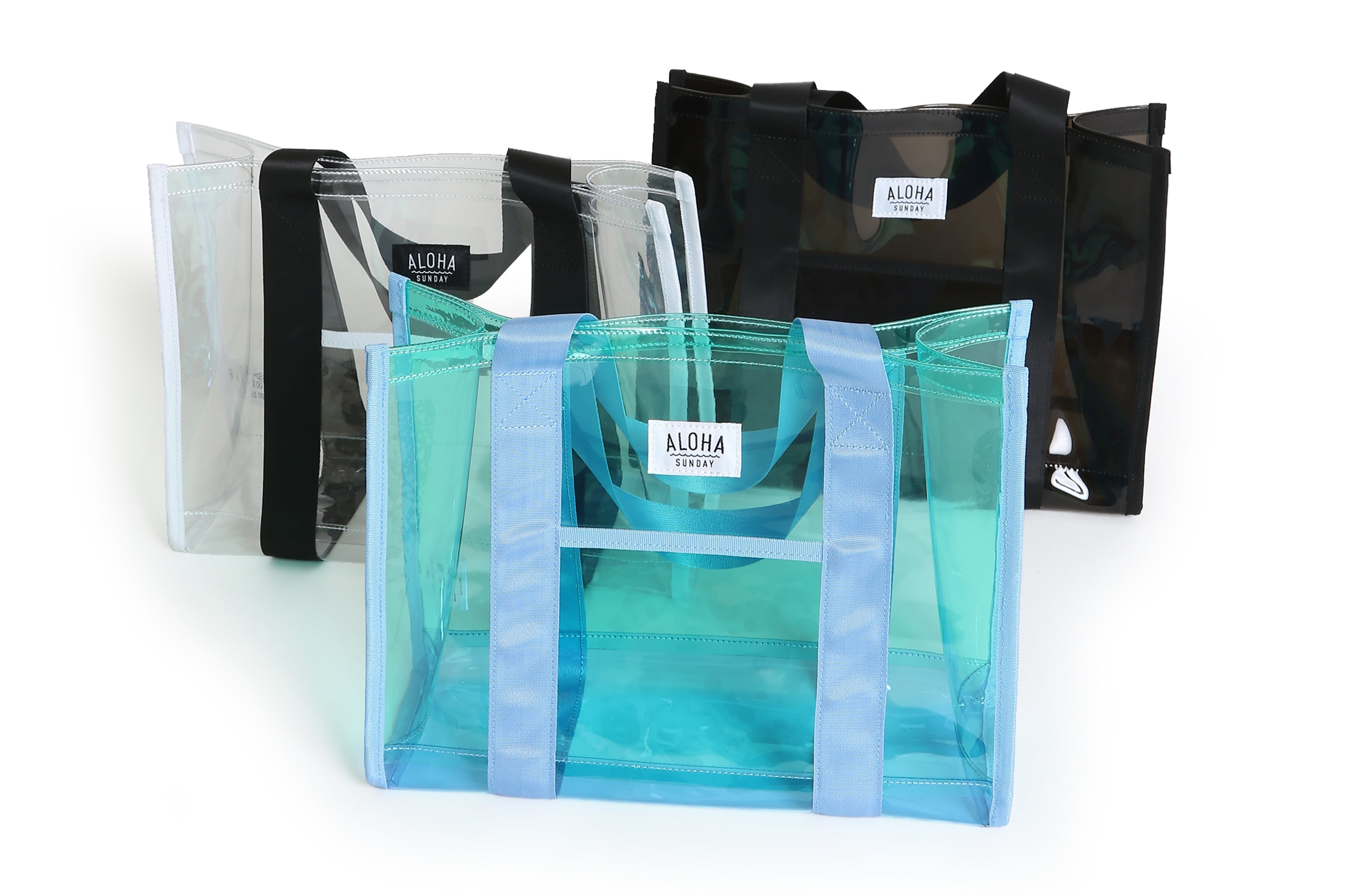 AS WAVES CLEAR COLOR TOTE BAG