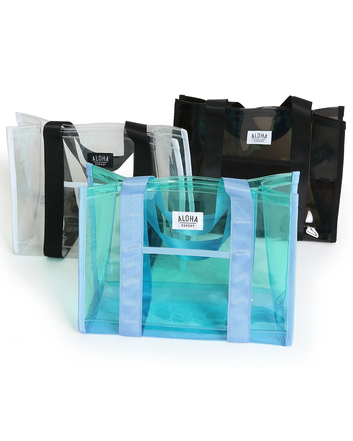 AS WAVES CLEAR COLOR TOTE BAG